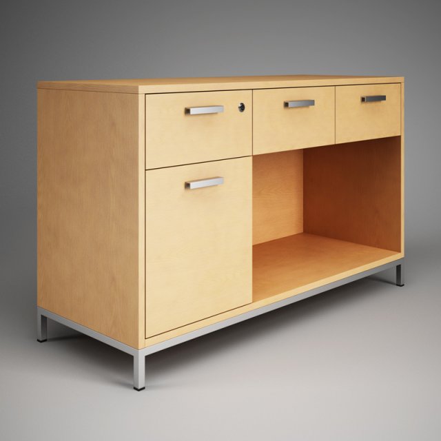 cgaxis office cabinet 07 Model 3D .c4d .max .obj .3ds .fbx .stl .blend 