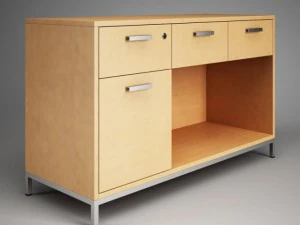 armadio da ufficio cgaxis 07 Modello 3D