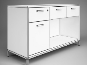 cgaxis office cabinet 07 Model 3D