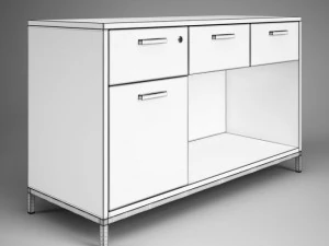 cgaxis B&uuml;roschrank 07 3D Modell