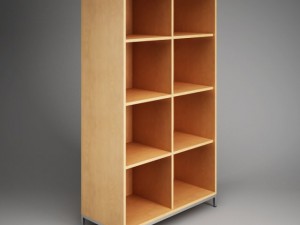 cgaxis office storage cubby shelf unit 09 3D Модель