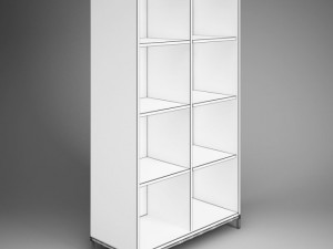 cgaxis office storage cubby shelf unit 09 Modelo 3D