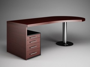 cgaxis office desk 10 3D Model