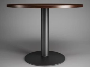 Современный стол cgaxis с круглой тумбой 25 3D Модель