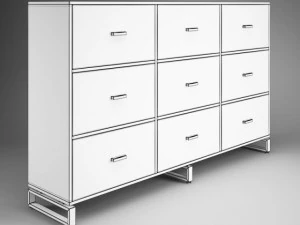 cgaxis office cabinet 30 3D Model