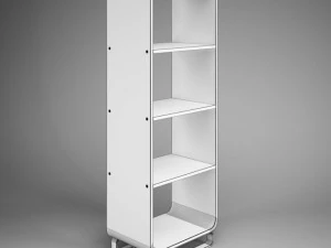 cgaxis office shelf unit 32 3D Model