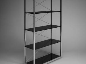 cgaxis office shelf unit 35 3D 模型