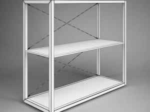 cgaxis office shelf unit 36 3D Model