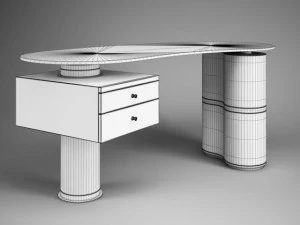 modern office desk 37 3D Model