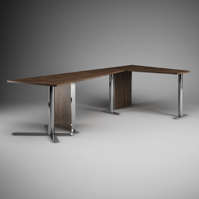 cgaxis office desk corner unit 39 Modelo 3D .c4d .max .obj .3ds .fbx .stl .blend 