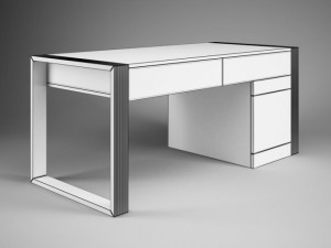 cgaxis office desk 40 3D 模型
