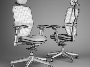 cgaxis office chair 46 3D Model