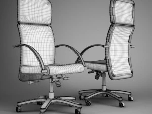 cgaxis office chair 48 3D Model