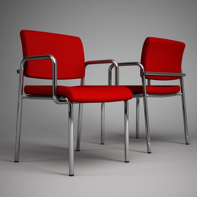 cgaxis office chair 54 3D Model .c4d .max .obj .3ds .fbx .stl .blend 