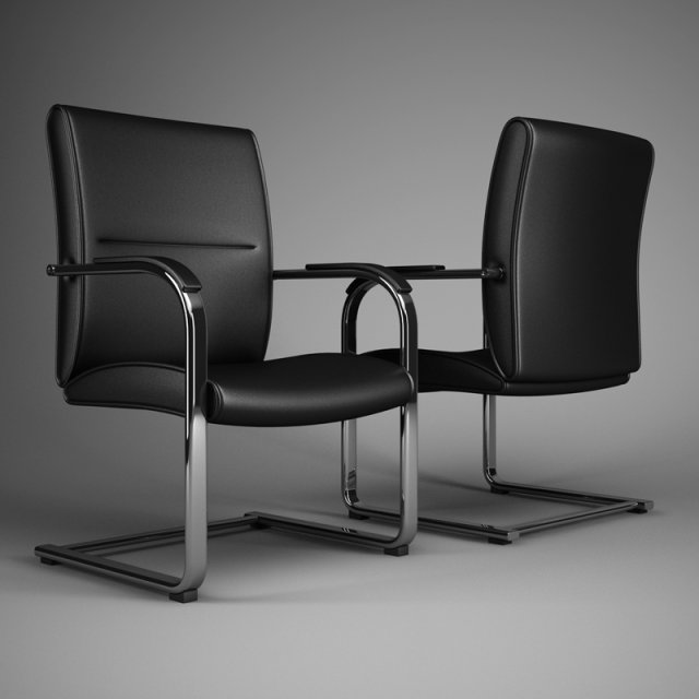 cgaxis office chair 55 3D Model .c4d .max .obj .3ds .fbx .stl .blend 