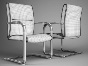 cgaxis office chair 55 3D Model