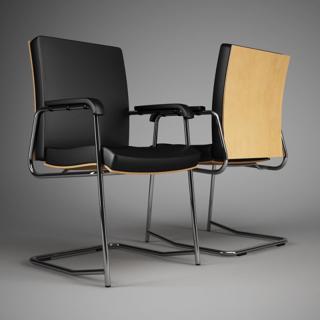 cgaxis office chair 58 3D Модель .c4d .max .obj .3ds .fbx .stl .blend