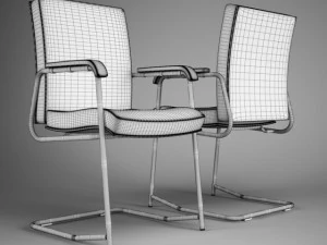 cgaxis office chair 58 3D Model