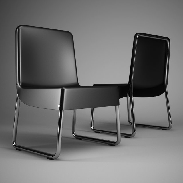 cgaxis office chair 60 3D Model .c4d .max .obj .3ds .fbx .stl .blend 