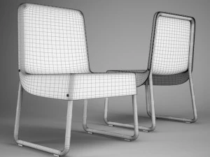 cgaxis office chair 60 3D Model
