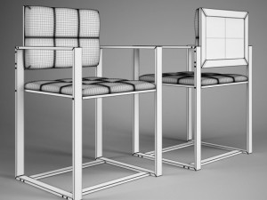 cgaxis office chair 63 Modèle 3D