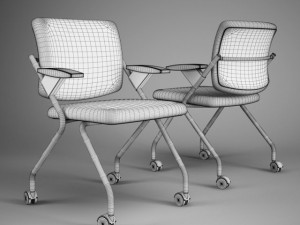 cgaxis office chair 64 3D Model