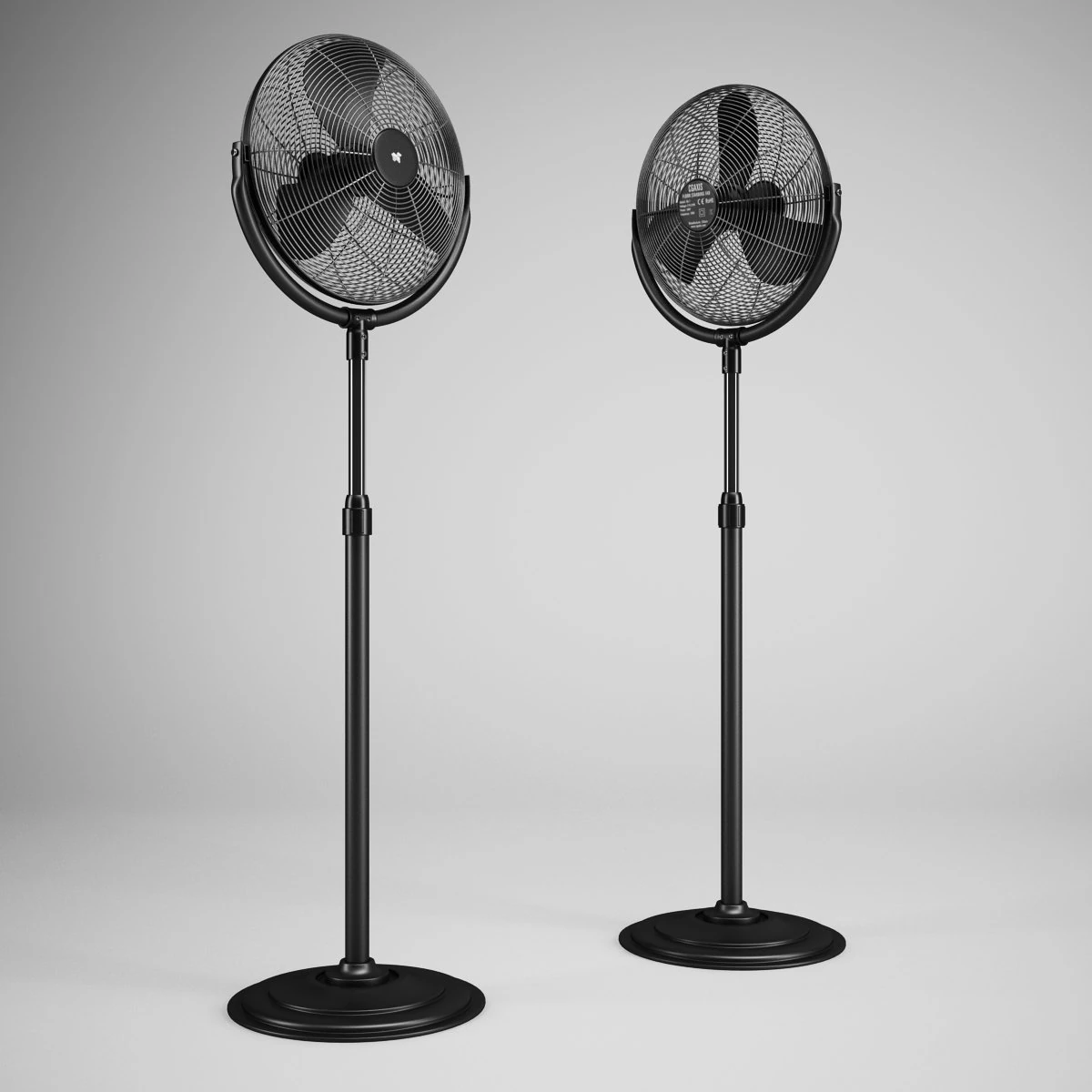 cgaxis floor standing fan 01 3D Model .c4d .max .obj .3ds .fbx .stl .blend 