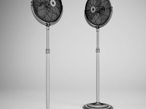 cgaxis floor standing fan 01 3D Model