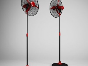 cgaxis floor standing fan 02 3D Model