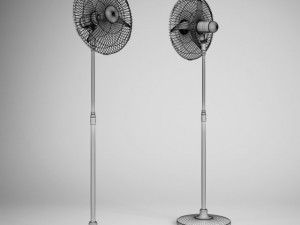 cgaxis floor standing fan 02 3D Model