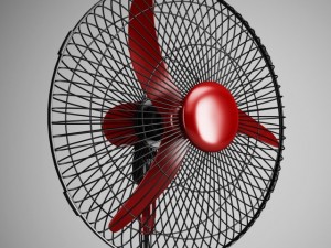cgaxis floor standing fan 02 3D Model