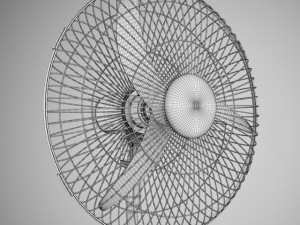 cgaxis floor standing fan 02 3D Model