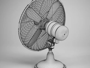 cgaxis desk fan 03 3D Model