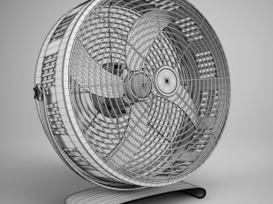cgaxis desk fan 04 Model 3D