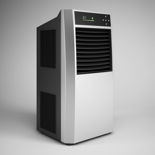 cgaxis standing air conditioner 07 Model 3D .c4d .max .obj .3ds .fbx .stl .blend 