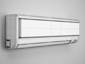 cgaxis wall air conditioner 10 Model 3D