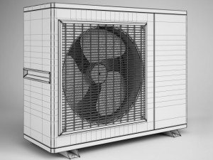 cgaxis air conditioner 11 3D Model