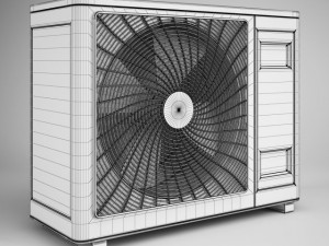 cgaxis air conditioner 12 3D Model