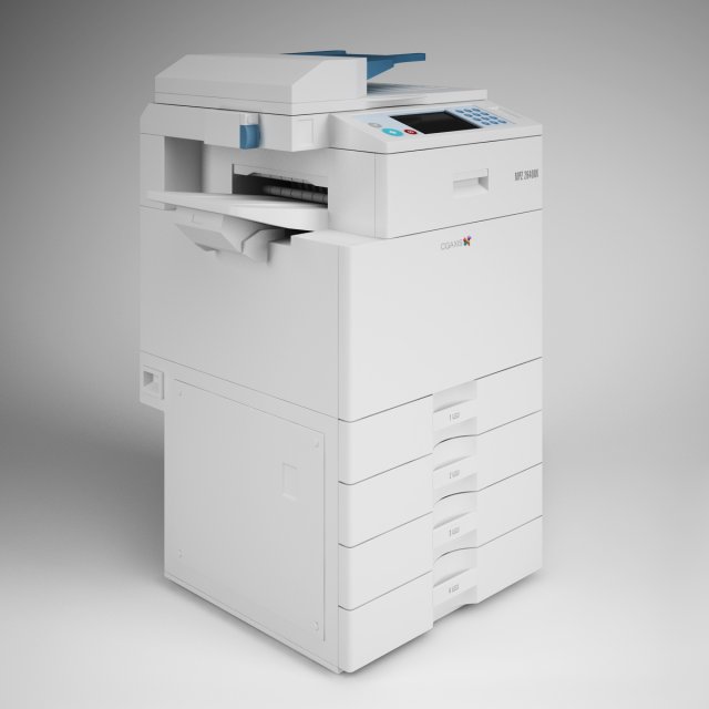 cgaxis photocopier machine 13 3D Model .c4d .max .obj .3ds .fbx .stl .blend 