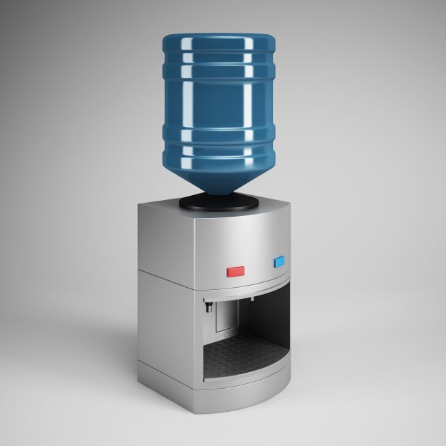 cgaxis water dispenser 19 3D Model .c4d .max .obj .3ds .fbx .stl .blend 