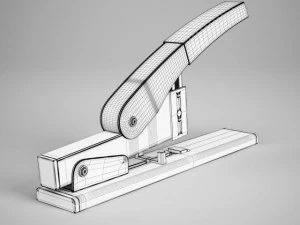 cgaxis paper stapler 27 3D Model