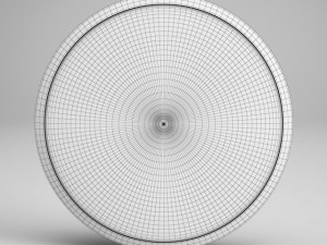 cgaxis wall clock with thermometer 30 3D Model