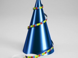 cgaxis birthday party hat 02 Modèle 3D