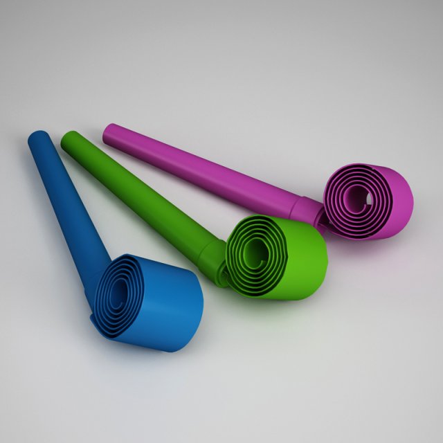 cgaxis party noisemaker 03 3D Модель .c4d .max .obj .3ds .fbx .stl .blend 