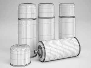 cgaxis party string spray can 05 3D Model