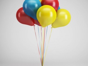 cgaxis party balloons 07 Modelo 3D