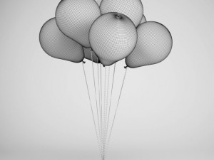 cgaxis party balloons 07 3D 模型