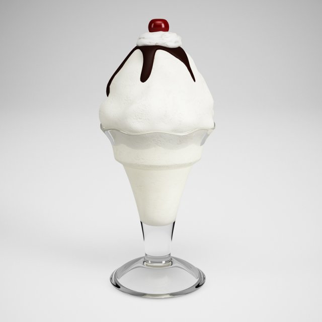 cgaxis ice cream sundae 16 3D मॉडल .c4d .max .obj .3ds .fbx .stl .blend 