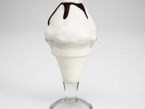 cgaxis ice cream sundae 16 3D Model
