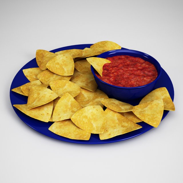 cgaxis chips  salsa 17 3D Модель .c4d .max .obj .3ds .fbx .stl .blend 